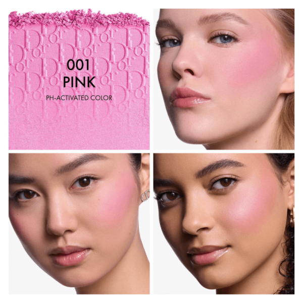 Blush DIOR Rosy Glow Backstage 001 Pink - Imagem 3