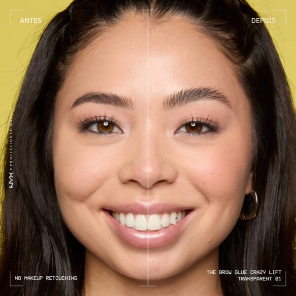 NYX Brow Glue Crazy Lift - Gel de Sobrancelha Transparente - Imagem 6