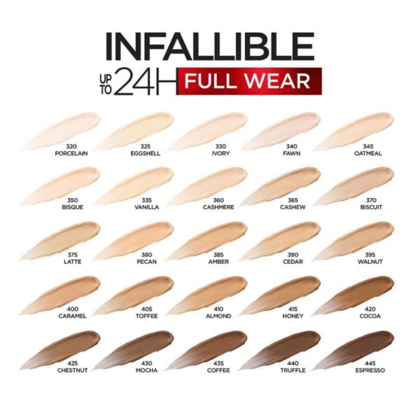 Corretivo Loreal Infallible Full Wear Waterproof Concealer   Alta Cobertura que Dura 24 Horas - Imagem 5