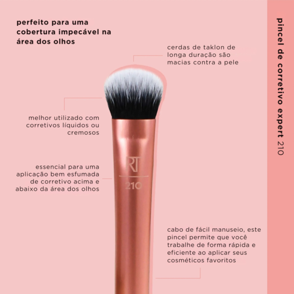 Real Techniques Expert Concealer Brush 210 - Pincel de Corretivo - Imagem 2