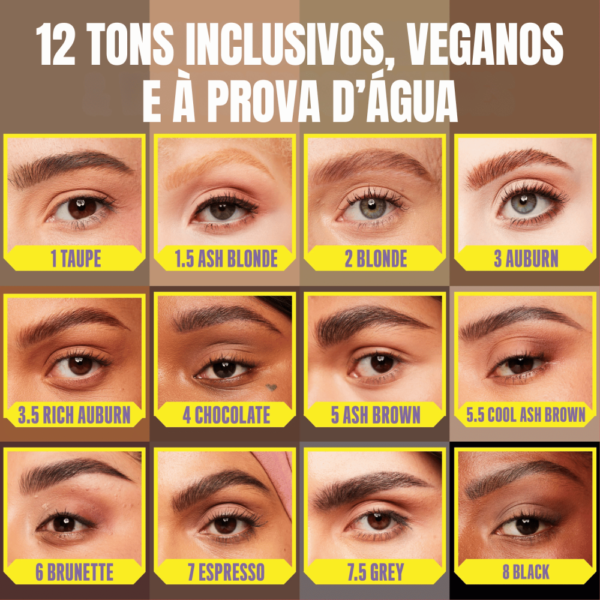 NYX Lápis de Sobrancelha Micro Brow Pencil Ultra Preciso, À Prova D Água e Longa Duração - Imagem 5