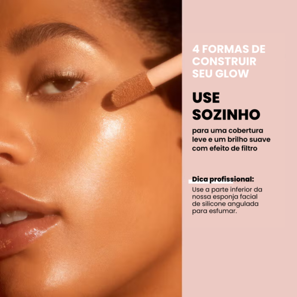 Base Iluminadora Halo Glow Liquid Filter e.l.f - Potencializador de Luminosidade com Efeito Glow Natural - Imagem 7