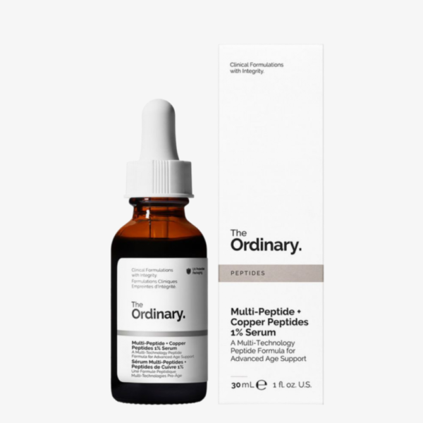 The Ordinary Multi-Peptide + Copper Peptides 1% 30ml - Rejuvenescimento com peptídeos e cobre